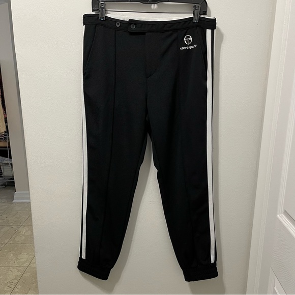 *SERGIO TACCHINI x ELEVEN PARIS BLACK TRACK PANTS - Picture 4 of 11